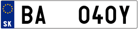 Trailer License Plate